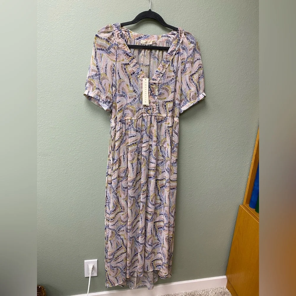 Lovestitch High Low Dress in Soft Pastels - Picture 4 of 14